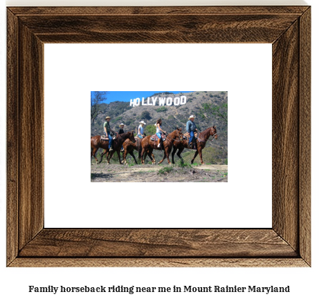 family horseback riding near me in Mount Rainier, Maryland